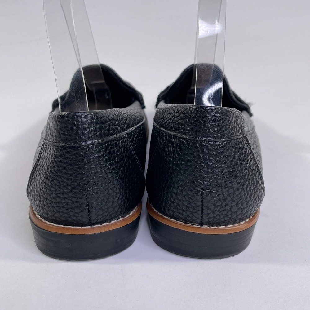 Anne Klein Women's  7 1/2 M Black Pebbled iflex Slip On Loafers Excellent - Picture 5 of 7